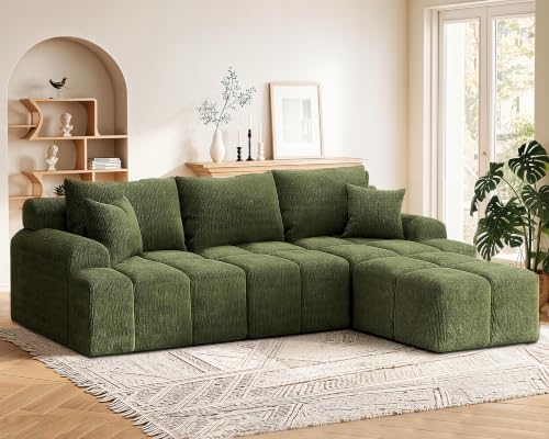 Vipbear 120" Oversized Modular Sectional Sofa, Boneless Couch by VipbearLiving