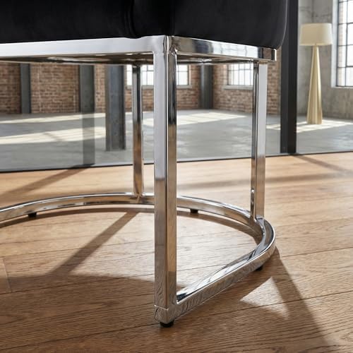 HNY Mid Century Modern Upholstered Barrel Dining Chairs - Image 5