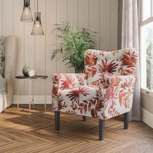 BELLEZE Modern Accent Chair for Living Room, High Back Floral Armchair by BELLEZE