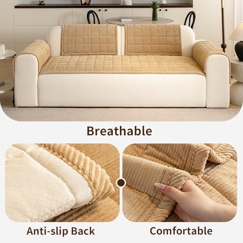 Couch Covers for Dogs, Non Slip Washable Pet Couch Covers for Sofa - Image 4