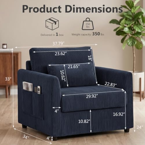 38" Oversized Accent Chair - Image 2