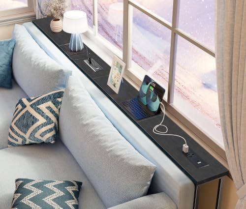 SUPERJARE 86.6 inch Narrow Console Table - Image 2