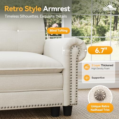 SUNSHINE VALLEY Modular Sectional Sofa Set Living Room 3-Piece Deep Seats - Image 5