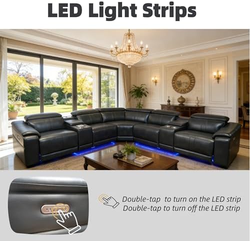 Power Recliner Sectional Sofa - Image 5