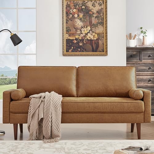 HIFIT 68" Faux Leather Sofa Couch, Loveseat by HIFIT