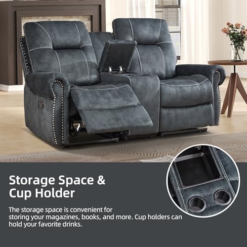 EBELLO 2 Piece Reclining Living Room Set, Soft Fabric Sofa Set, Single Power - Image 4