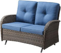 Belord Outdoor Glider Bench Patio Loveseat by Belord