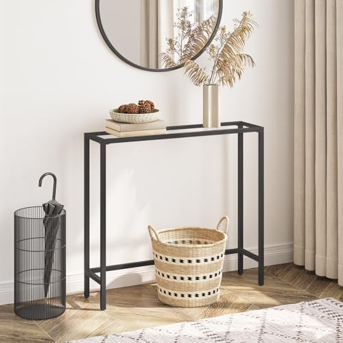 HOOBRO 29.5" Narrow Console Table, Modern Sofa Table Behind Couch Table - Image 4