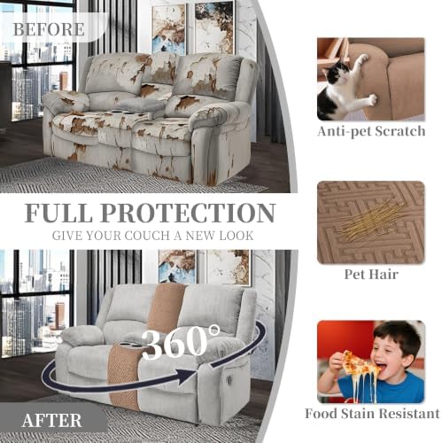 100% Waterproof Sectional Recliner Couch Covers - Image 5