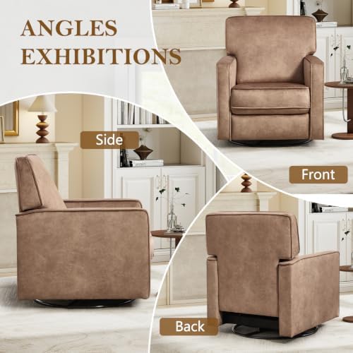 CANMOV Swivel Recliner Chair, Push Back Recliner Chair, 360° Swivel Chair - Image 6