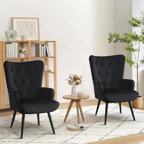 Furnimart Accent Chairs Set of 2, Wingback Corner Chairs - Image 3