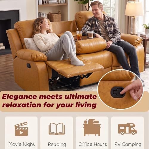 Leather Recliner Sofa，Reclining Sofa - Image 4