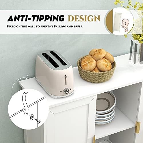 TaoHFE White Buffet Cabinet - Image 5