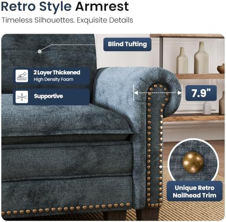 PHI VILLA 150" Oversized Modular Sectional Couch L Shaped - Image 4