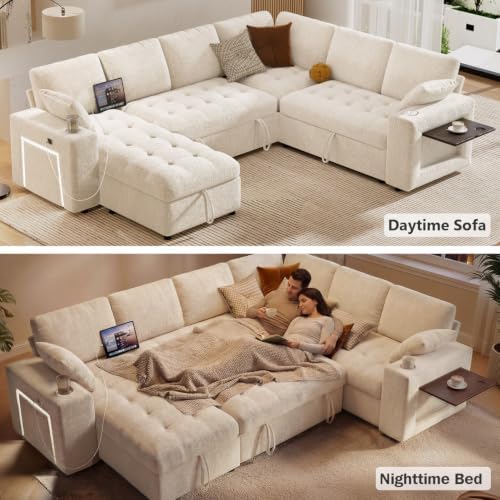 Vipbear 111" Modular Sectional Sleeper Sofa - Image 5