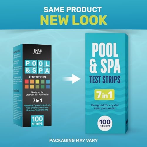 JNW Direct Pool Test Strips for Pools and Spas - 7 in 1 Water Test 100 Pack - Image 2