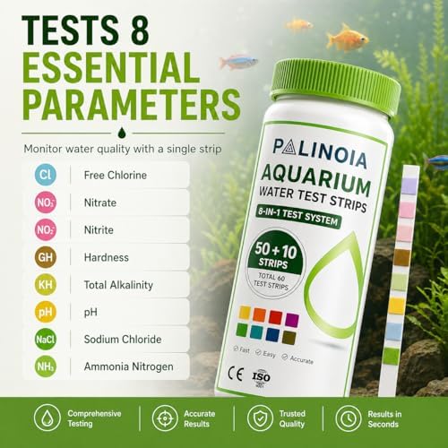 Palinoia 8-in-1 Aquarium Water Test Strips - Image 2