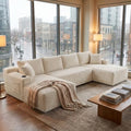 125" Modular Sectional Sofa Couch, U-Shaped Boneless Couch by VYNELITO