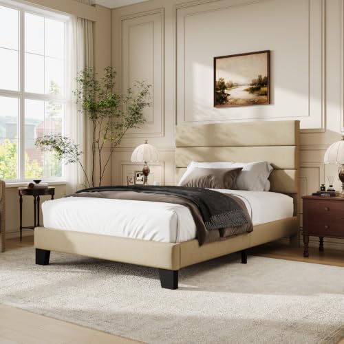 WEEWAY Twin Size Fabric Bed Frame - Image 3