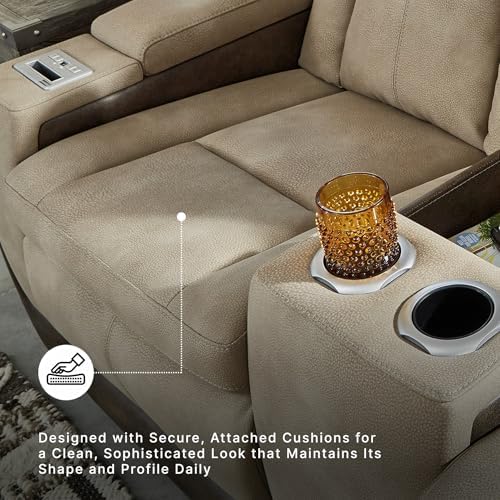 Signature Design by Ashley Power Reclining Loveseat - Image 6