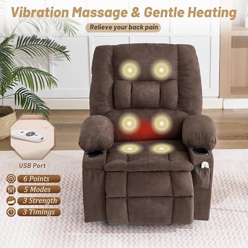 Oversized Swivel Rocker Recliner Chair - Image 3