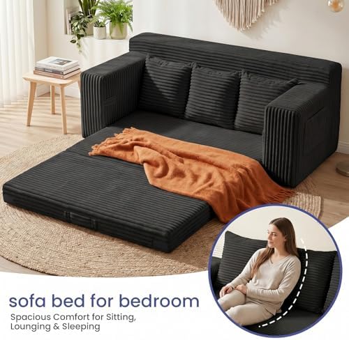 69" Convertible Sofa Bed, Boneless Couch - Image 4
