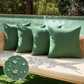 MIULEE Pack of 4 Christmas Decorative Outdoor Throw Pillow Covers Linen by MIULEE