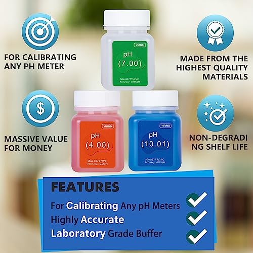 YINMIK pH Meter Calibration Solution Kit - Image 2
