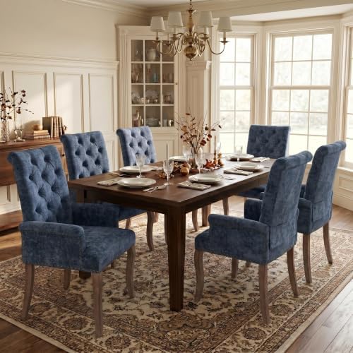 Dining Chairs Set of 6, Mid Century Modern Dining Room Chairs by Mirgata