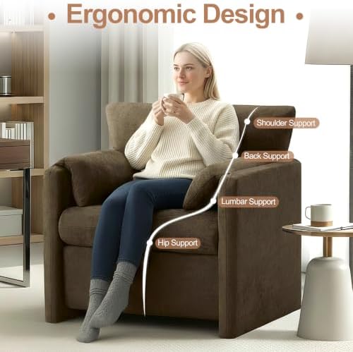 Oversized Accent Chair for Living Room, Large Modern Armchair - Image 5
