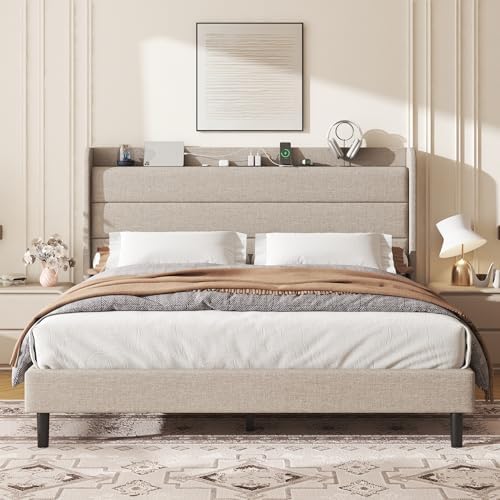 Full Linen Multifunctional Bed by Lujayhome
