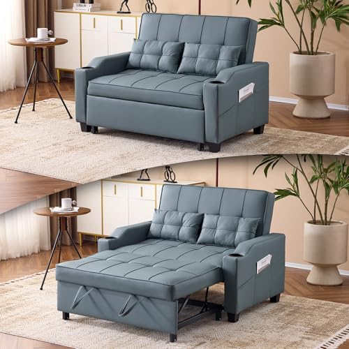VINGLI Convertible Loveseat Sleeper Sofa Bed, Pullout Couch by VINGLI