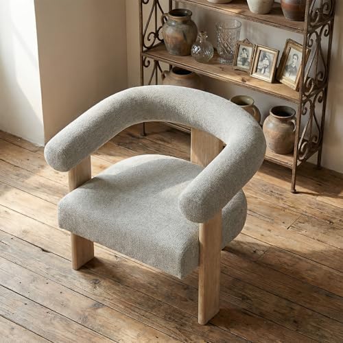 VKNOW Barrel Accent Chair, Vanity Chair - Image 6