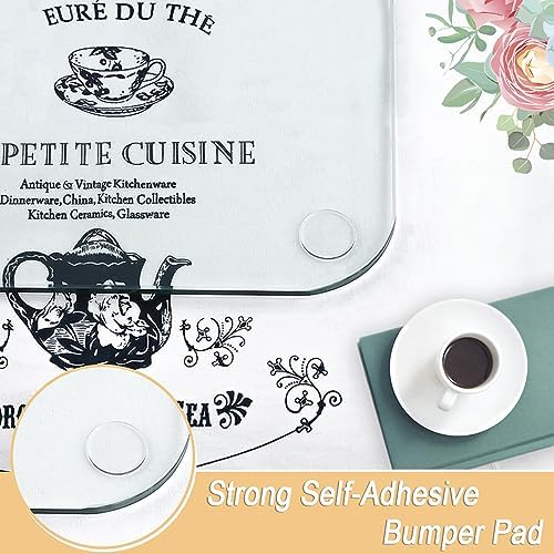 Premium Self Adhesive Clear Soft Glass Table Top Bumper - Image 2