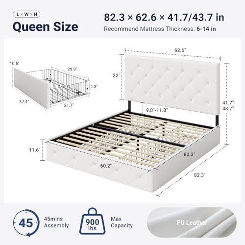 Allewie Queen Size Storage Bed Frame - Image 2