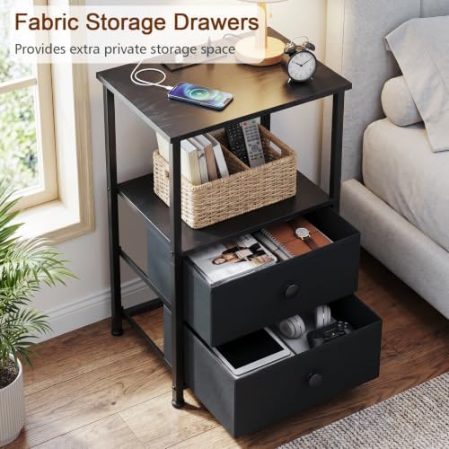 LOAKEKEL Nightstands Set of 2, Night Stand - Image 5