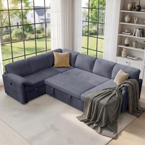 Tbfit 107" Pull Out Sofa, Sleeper Sofa Bed by TBfit