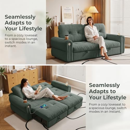 77" Convertible Queen Sofa Bed - Image 5