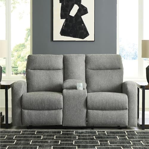 Signature Design by Ashley Reclining Loveseat Sofa Couch - Image 2