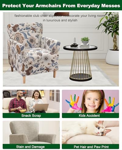 CRFATOP Accent Chair Cover, Stretch Armchair Slipcover - Image 6