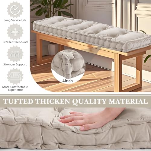 Threehoney Velvet Bench Cushion - Image 4