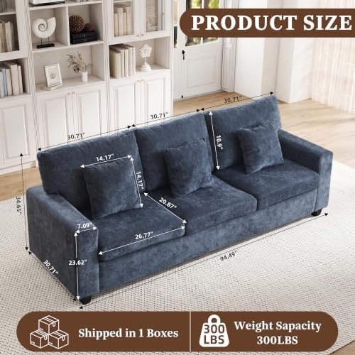 94.5'' 3-Seater Sofa Couch - Image 2