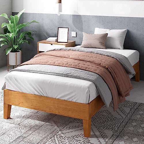 Zinus Alexis Deluxe Wood Platform Bed Frame, Solid Wood Foundation, No Box by ZinusInc