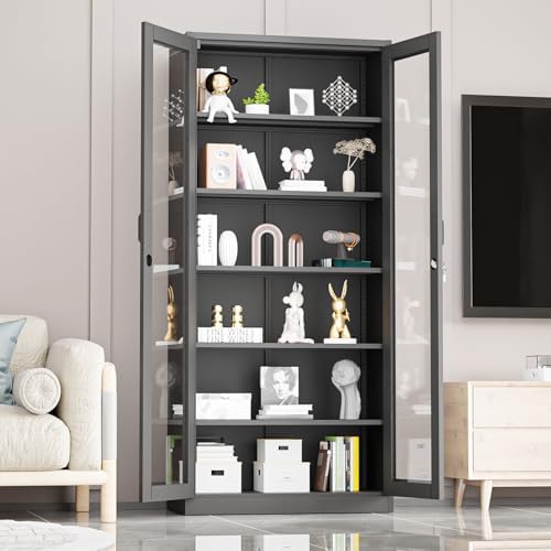 VINGLI Lockable Display Cabinet - Image 2