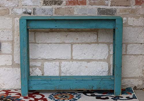 Doug and Cristy Designs Turquoise Rustic Entry Way Table 36" L - Image 3
