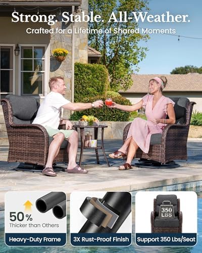HILLGA 3-Piece Luxury Patio Furniture Set - Image 6