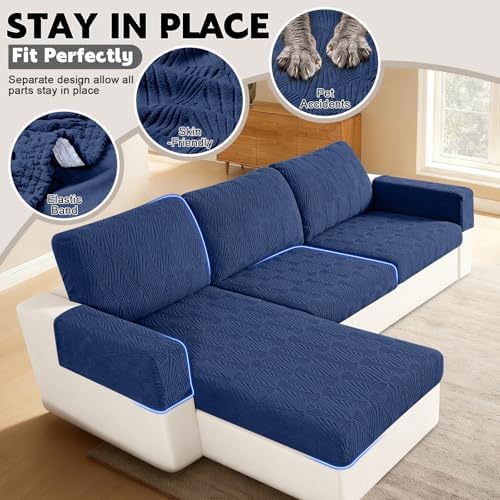 VANSOFY Stretch Couch Cushion Covers - Image 4