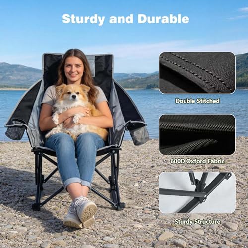 SUNNYFEEL 2 Pack Rocking Camping Chair - Image 5