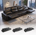 Power Recliner Genuine Leather Sofa Wall Hugger by BAMOOLI