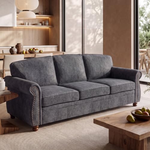 Traditional Chenille Couch Sofas by LANDASSYHOME